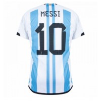 Dres Argentína Lionel Messi #10 Domáci MS 2022 Krátky Rukáv
